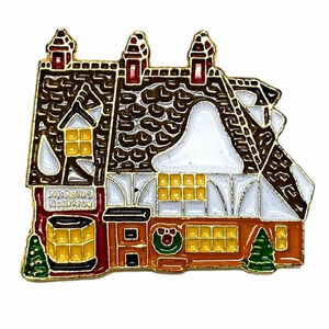 Nicholas Nickleby Dept 56 Enamel Pin Pinback 1992 Christmas Snow Village Cottage